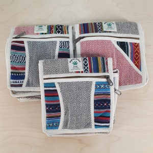 Hemp & Cotton Messenger Bag, Crossbody, Vegan, Handmade from Hemp Seed, Lightweight, Durable, Eco-friendly, Made in Nepal