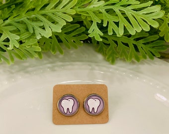 Tooth Earrings, Teeth Earrings, Orthodontist Earrings, Dentist Earrings, Dental Hygienist Earrings, Dentist Gift, Orthodontist Gift, Tooth