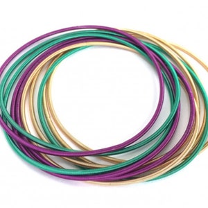 mardi gras guitar string bracelets