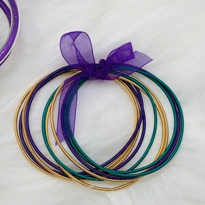 mardi gras guitar string bracelets