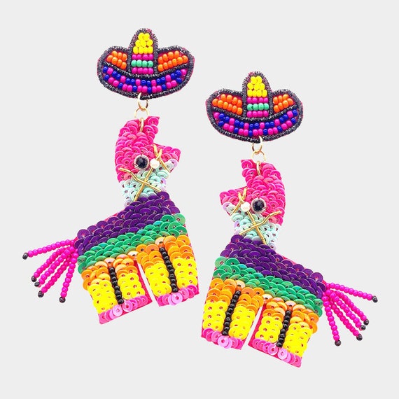 Beaded Piñata Earrings Beaded Piñata Earrings