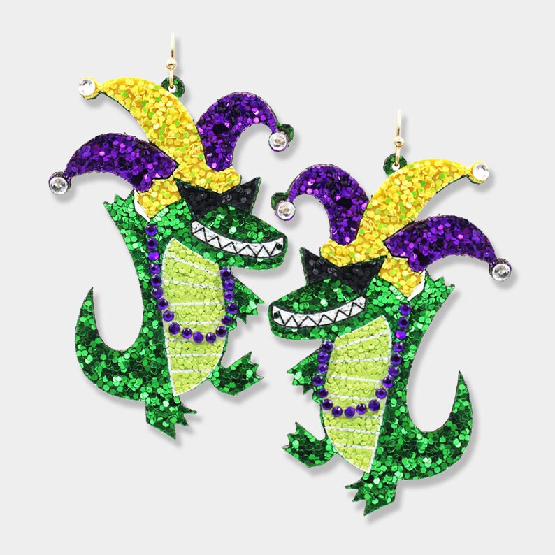 queen of sparkles mardi gras alligator