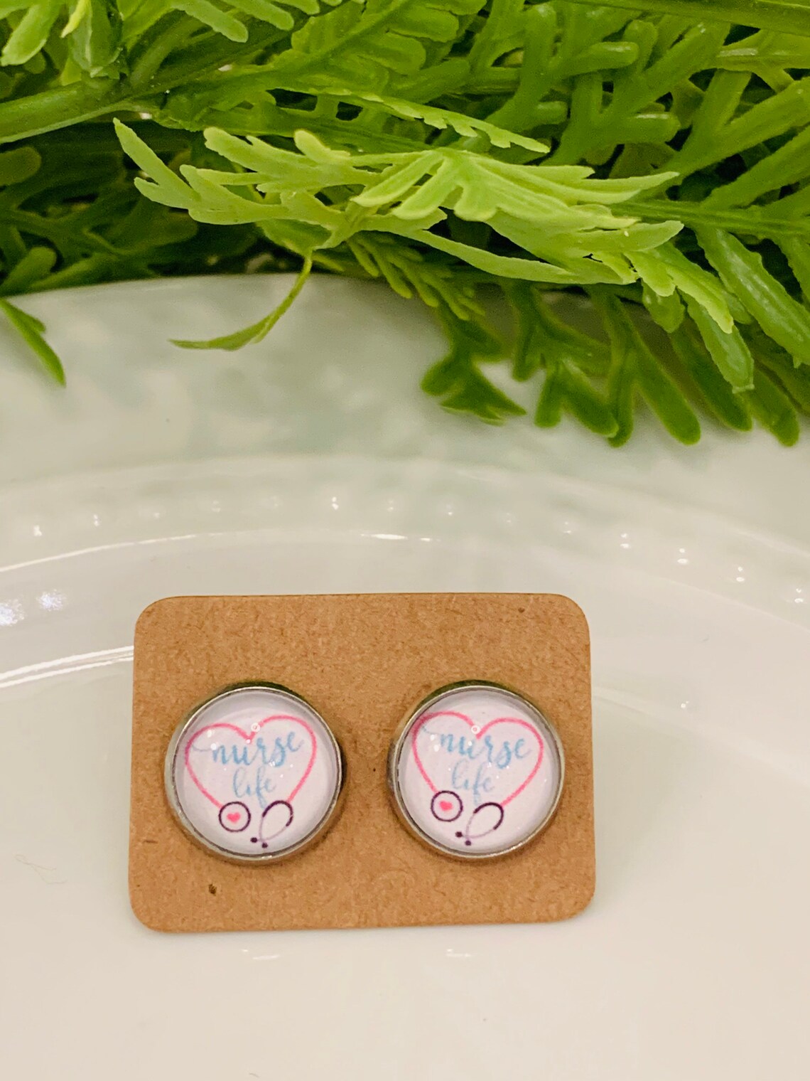 Nurse Earrings Nursing Earrings Nurse Life Earrings Nursing Etsy