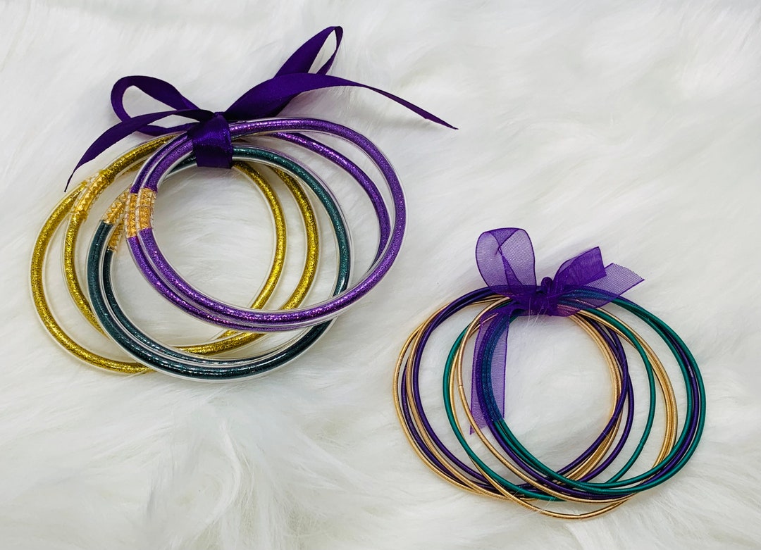 mardi gras guitar string bracelets
