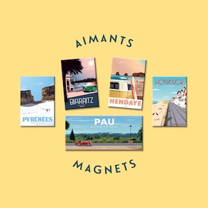 Magnets / Basque Country / Pyrenees / Landes / Arcachon / Perigord / France / Spain