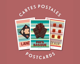 Cartes Postales Épicerie - Gastronomie / Food /  Pays basque / Béarn / Pyrénées / Landes / Sud-Ouest / Collection