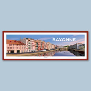 Bayonne - Basque Country / Panoramic Travel Poster / France