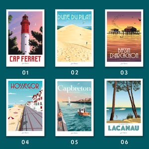 Cartes Postales Sud-Ouest / France / Bassin d'Arcachon / Landes / Périgord / Béarn / Pyrénées / Collection image 3