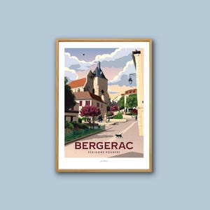 Bergerac Travel Poster / Périgord / France