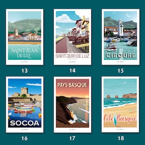 Cartes Postales Pays basque / France / Espagne / Collection - Etsy France