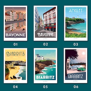Cartes Postales Pays basque / France / Espagne / Collection - Etsy France