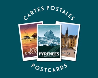 Postcards South-West / France / Arcachon Basin / Landes / Périgord / Béarn / Pyrenees / Collection