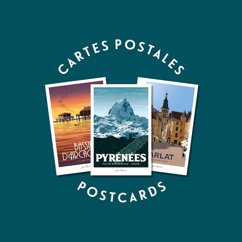 Cartes Postales Sud-Ouest / France / Bassin d'Arcachon / Landes / Périgord / Béarn / Pyrénées / Collection image 1