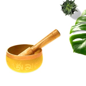 Tibetan Yellow Singing Bowl