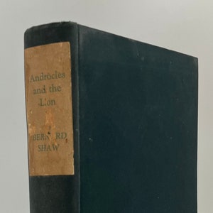 1916 Bernard Shaw’s Pygmalion, Androcles and the Lion Overruled Pygmalion, Antique Book