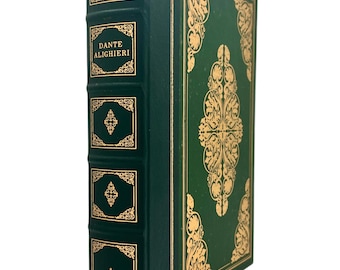 Leather The Divine Comedy by Dante Alighieri, 1983, Gilded Quarter Leather Franklin Library Edition, Illustrated by Gustave Dore