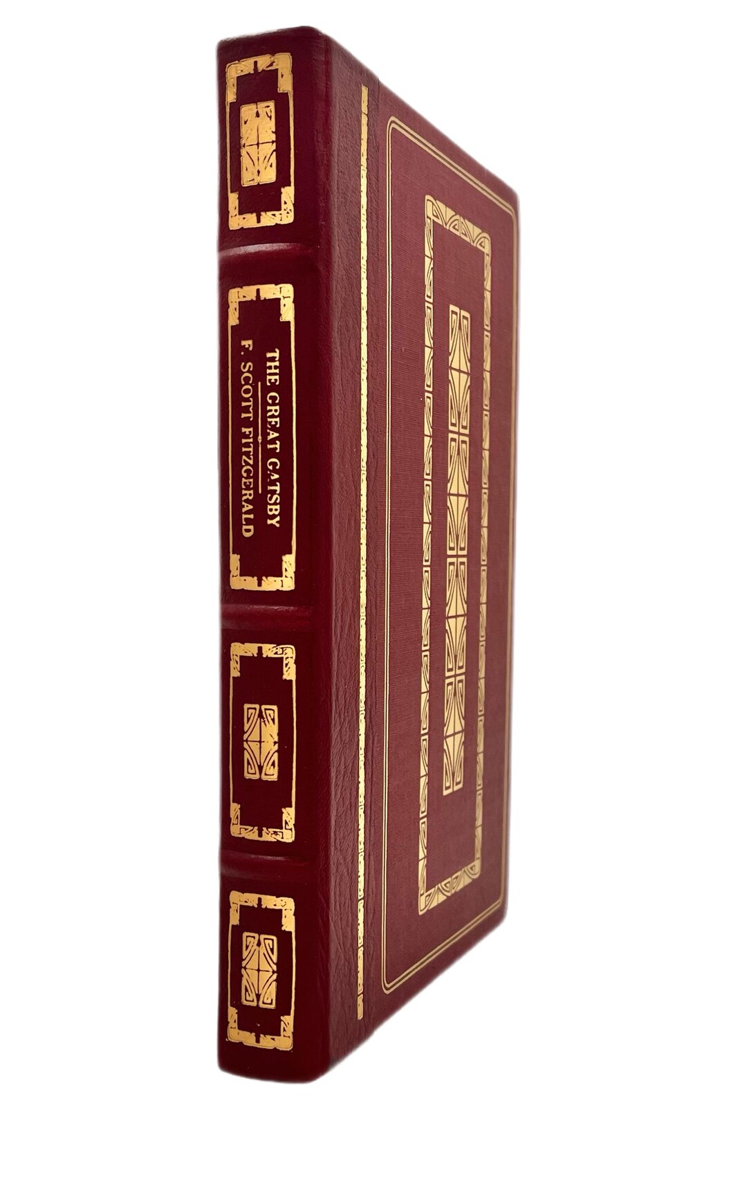 Leather the Great Gatsby by F Scott Fitzgerald, 1982, Gilded