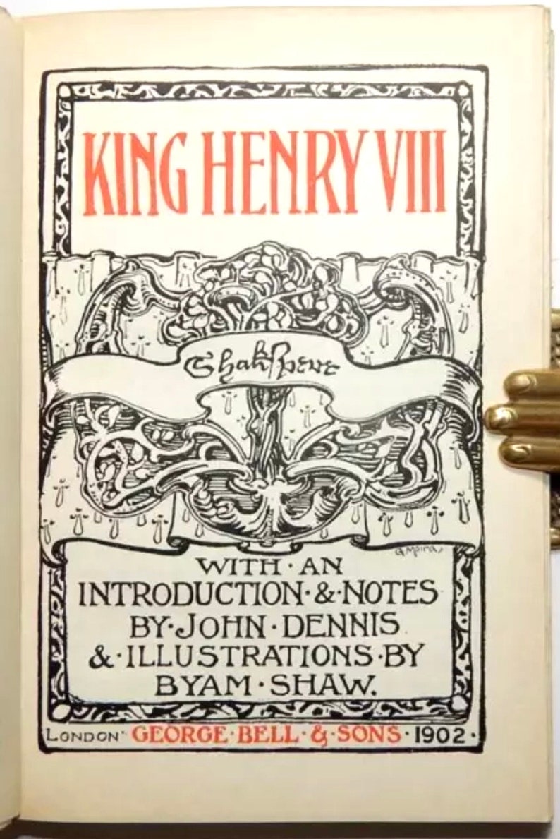 Antique Shakespeare’s KING HENRY VIII Chiswick Shakespeare 1902 Limited ...