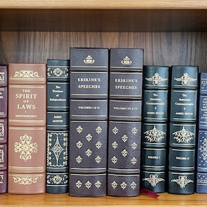 Vintage Gilded Leather Legal Classics Library Books, Published 1982-1988- Very Good to Fine Condition Law Books