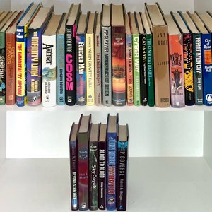 32 Vintage Hardcover 1st Edition Science Fiction Novels with Original Dust Jackets in Good or Better Condition (1970-2002)