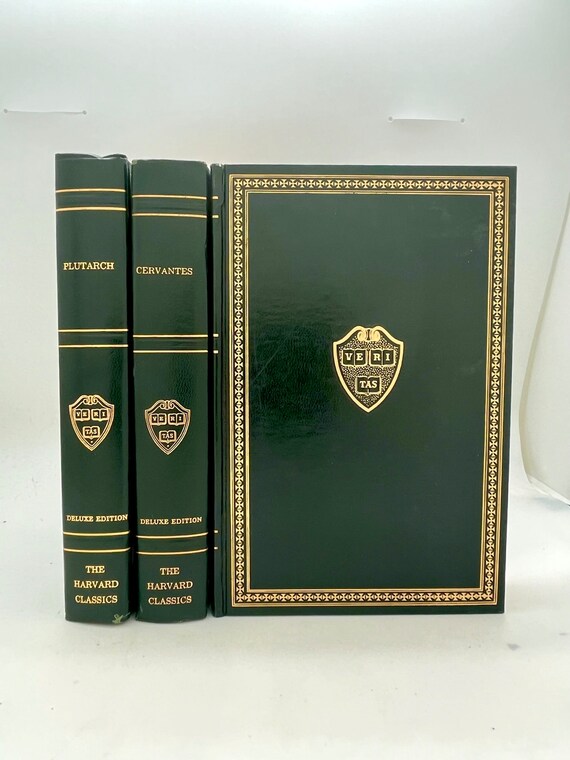 3 Harvard Classics, Virgil, Cervantes, Plutarch - 1969
