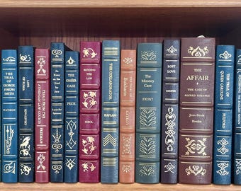Vintage Gilded Leather Legal Classics Library Books, Published 1982-1988- Very Good to Fine Condition Law Books