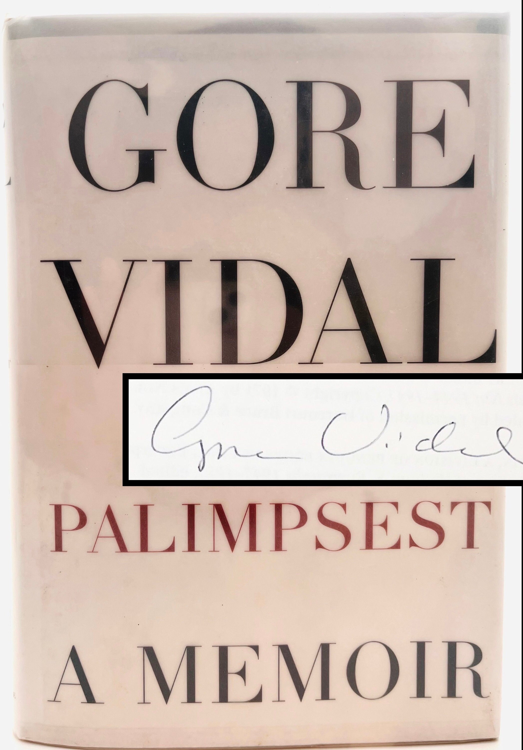 洋書 Palimpsest:: A Memoir Signed First Edition Gore Vidal: Palimpsest A Memoir - Etsy