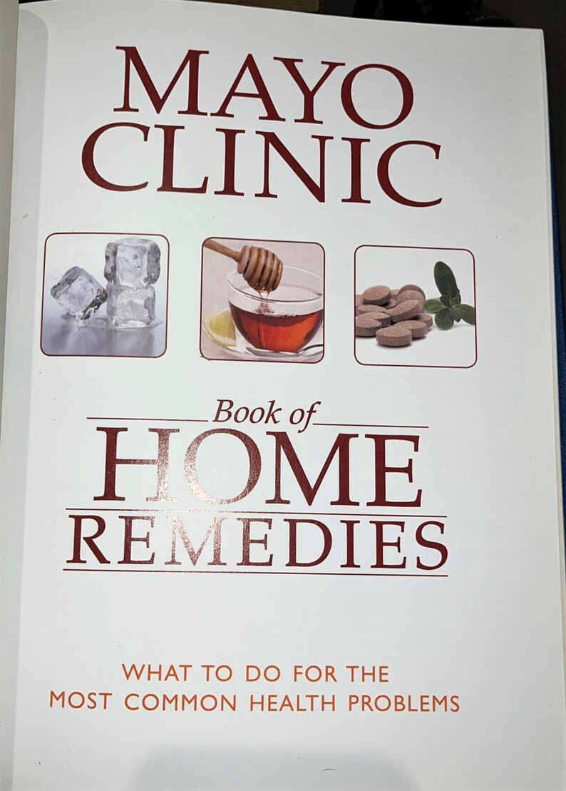 Mayo Clinic Book of Home Remedies – Decorative Gilded Blue Leather – rare Easton Press Edition image 2