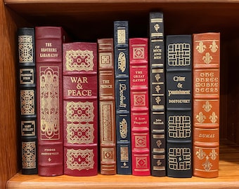 Leather Easton Press Classics, Gilded Genuine Full Leather Collectors Editions