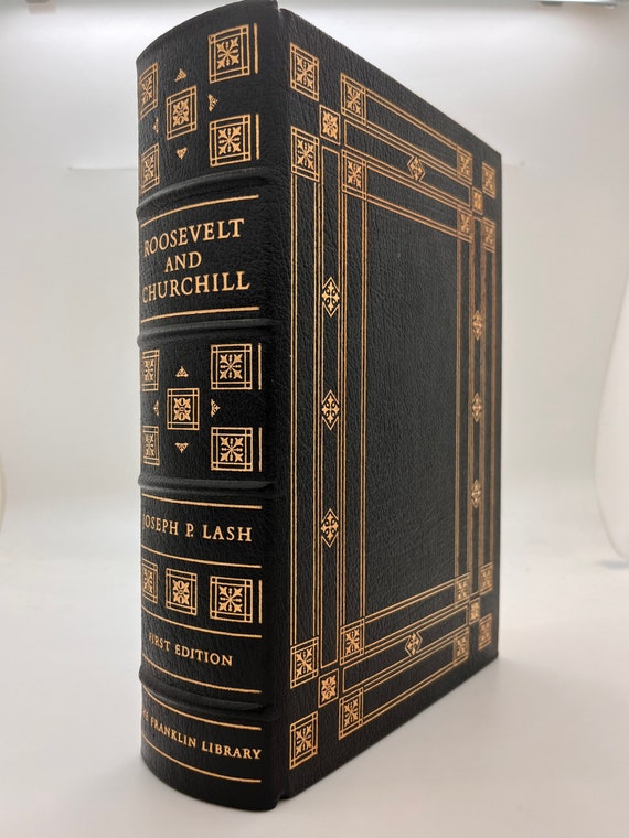Leather First Edition Roosevelt and Churchill by Joseph P Lash
