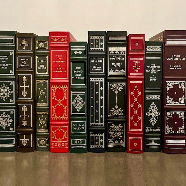 Vintage Franklin Library Books, Classics, Published 1979- 1982, Mint Condition