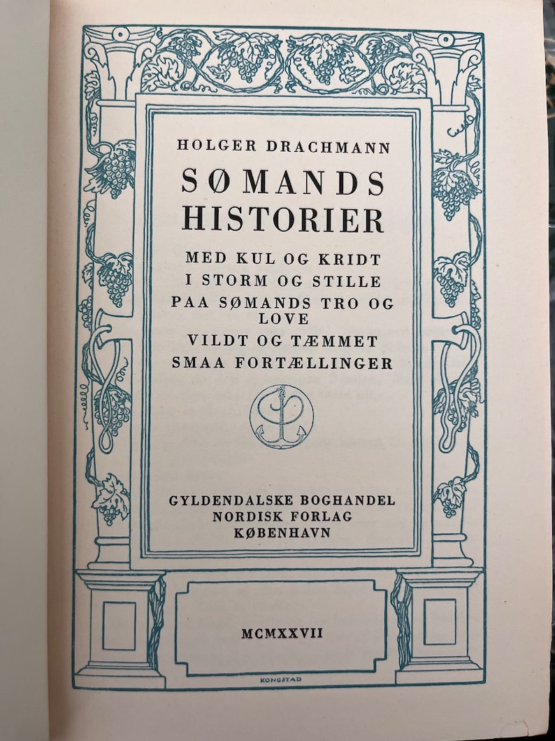 antique-decorative-book-set-5-books-danish-language-gilded-leather