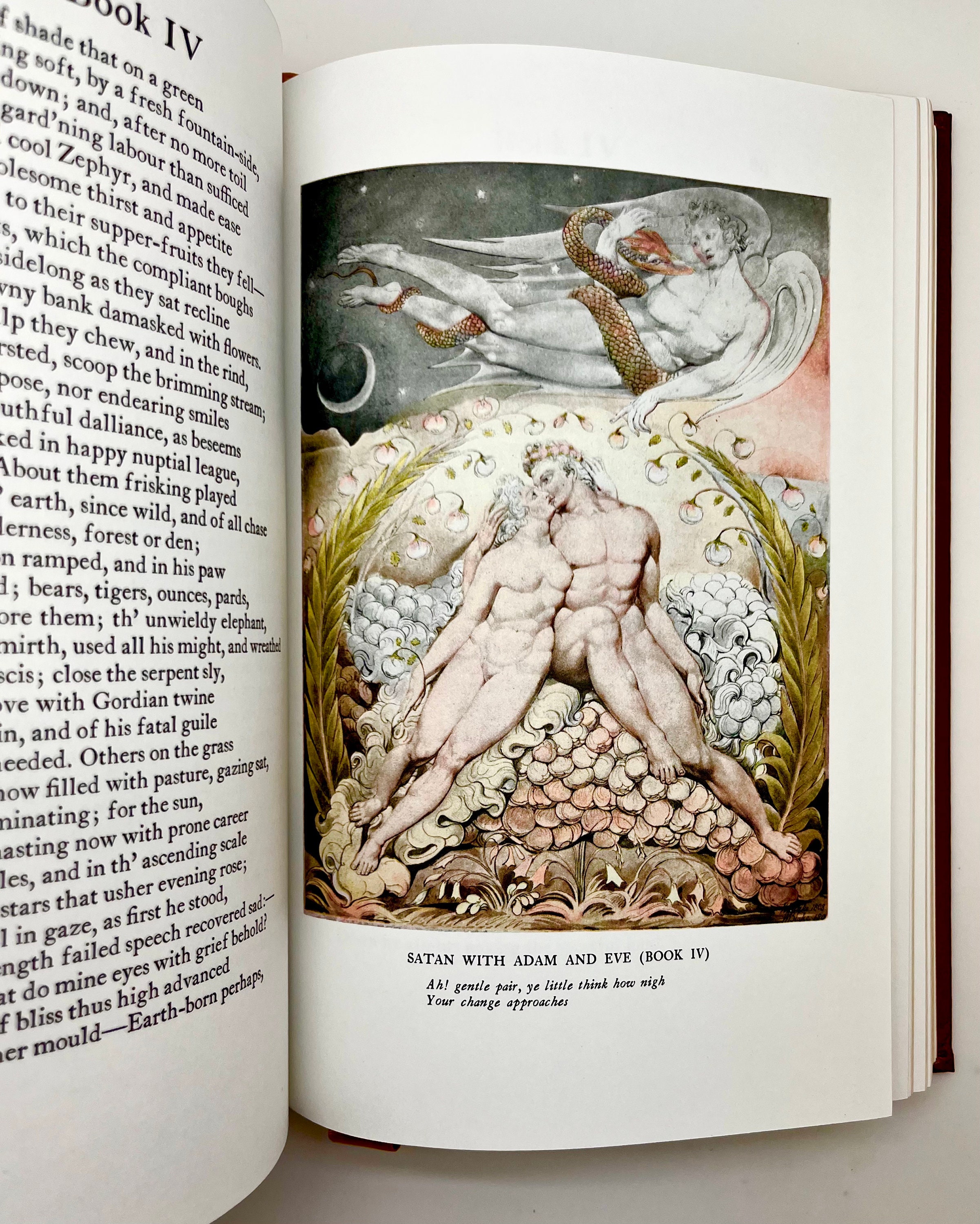 Vintage Leather Paradise Lost by John Milton, 1976, Gilded Full 