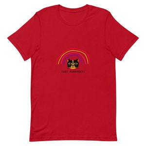 Just Purrfect - Short-Sleeve Unisex Tortoiseshell Cat T-Shirt