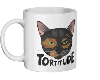 べっ甲猫陶器マグカップ - Tortitude