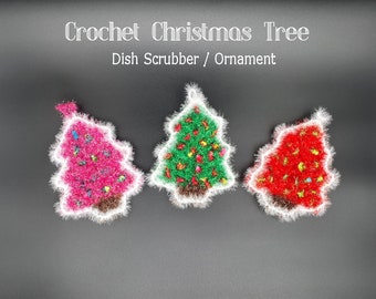 Depurador de árbol de navidad de ganchillo / ornamento