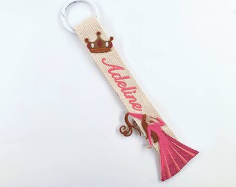 Etiqueta de nombre de Pink Princess Embroidery