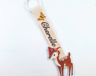 Etiqueta con el nombre de Deer Embroidery
