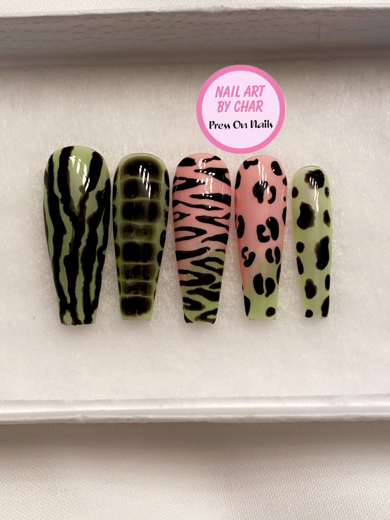 Kalolary 15 Sheets Leopard Print Nail Stickers, 3D Sexy Animal Print N –  EveryMarket