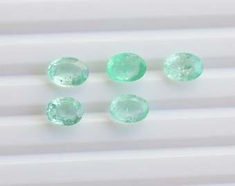 Columbian Emerald Oval Cut Stones | High Quality Natural Emerald Cut Stones with high Transparency For Jewelry Making