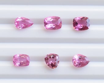 Nigerian Rare Pink Tourmaline Faceted Cut Stone Natural Pink Tourmaline Cut Gemstone For Jewelry Making • High Quality Tourmaline