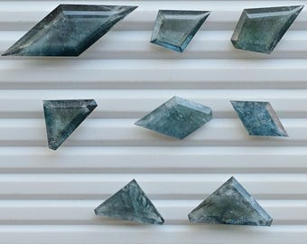 8 pieces Moss Aquamarine Fancy Cut Stone Faceted Natural Loose Gemstone Lot | Aquamarine for Jewelry Making | DIY Jewelry