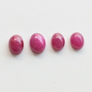 Natural Ruby Untreated Oval Smooth Cabochon Natural Gemstone | Ruby for Jewelry Making | DIY Jewelry | Gemstone Supplies