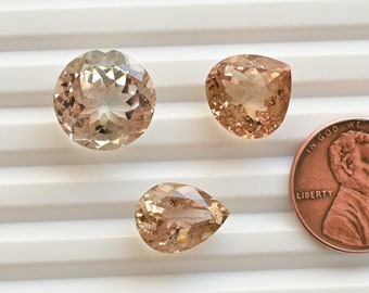 Imperial Topaz Mix Cut Stone Faceted Natural Gemstone | Topaz for Jewelry Making | DIY Jewelry