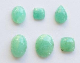 Emerald Smooth Mix Cabochon Stones | Natural Emerald Cabs Gemstone For Jewelry Making