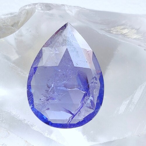 7.30 Carat Natural Tanzanite Faceted Cab Pear Shape 18x13x4 mm shops Natural Loose Gemstone | December Birthstone | Genuine Loose Tanzanite Stone