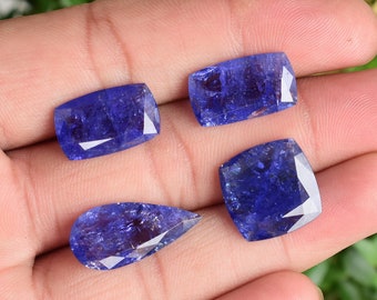 Natural Tanzanite Intense Mix Cut Faceted Natural Gemstone from Tanzania | High Quality Tanzanite for Jewelry Making | Gemstone Supplies