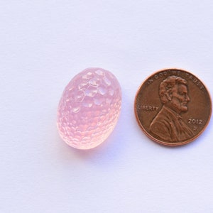Rose Quartz Honeycomb Carved Oval Stone Cab 20.5x15x10.5 mm Natural Loose Gemstone Carving | Genuine Rose Quartz | Natural Pink Quartz