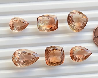 Imperial Topaz Mix Cut Stone Faceted Natural Gemstone | Topaz for Jewelry Making | DIY Jewelry | Gemstone Supplies