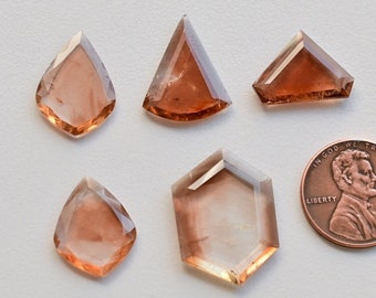 Imperial Topaz Mix Flat Crown Cut Faceted Natural Gemstone | Topaz for Jewelry Making | DIY Jewelry | Gemstone Supplies